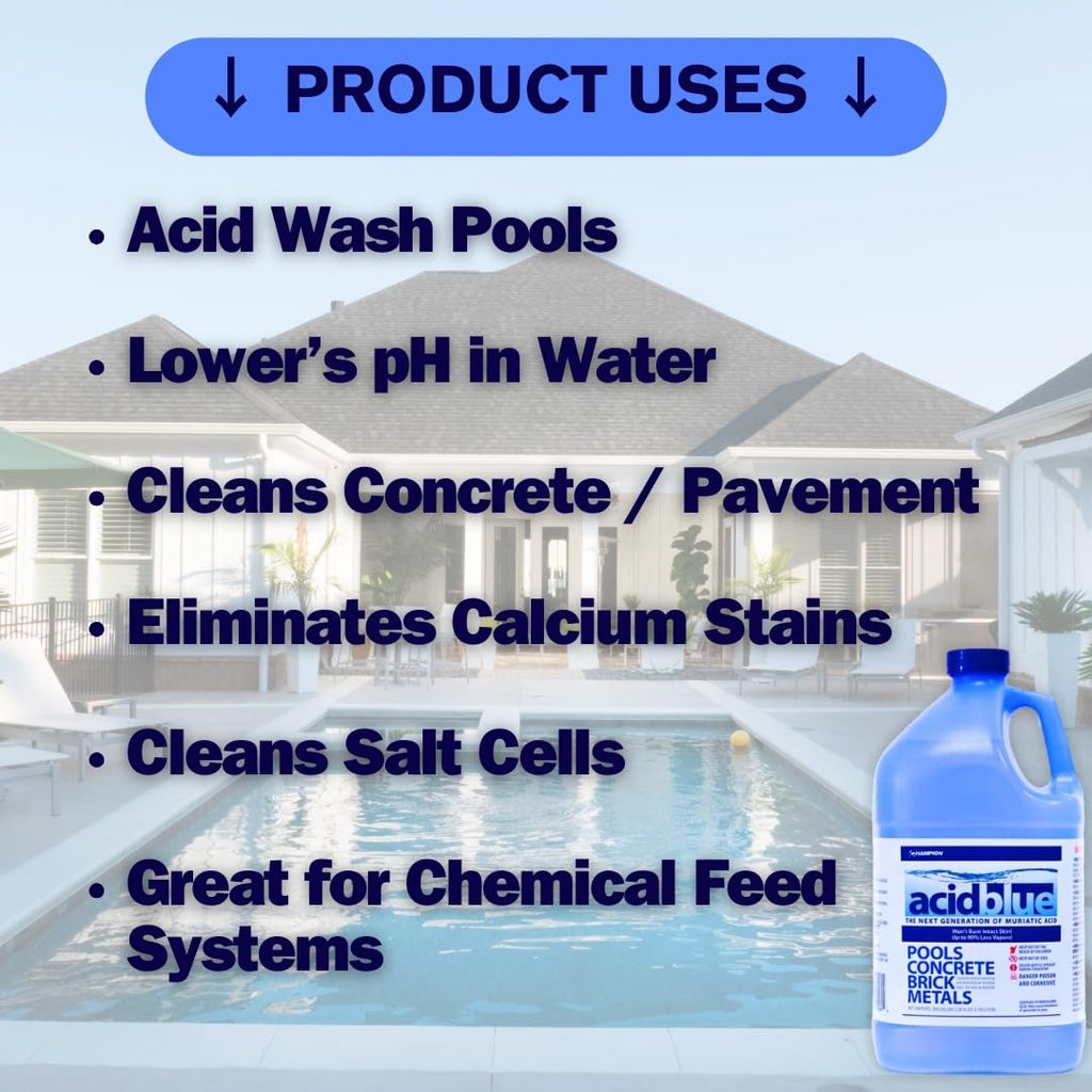 Pool Acid Blue Acid Blue - Low Fume Muriatic Acid for Swimming Pools & Spas - Lower's ...