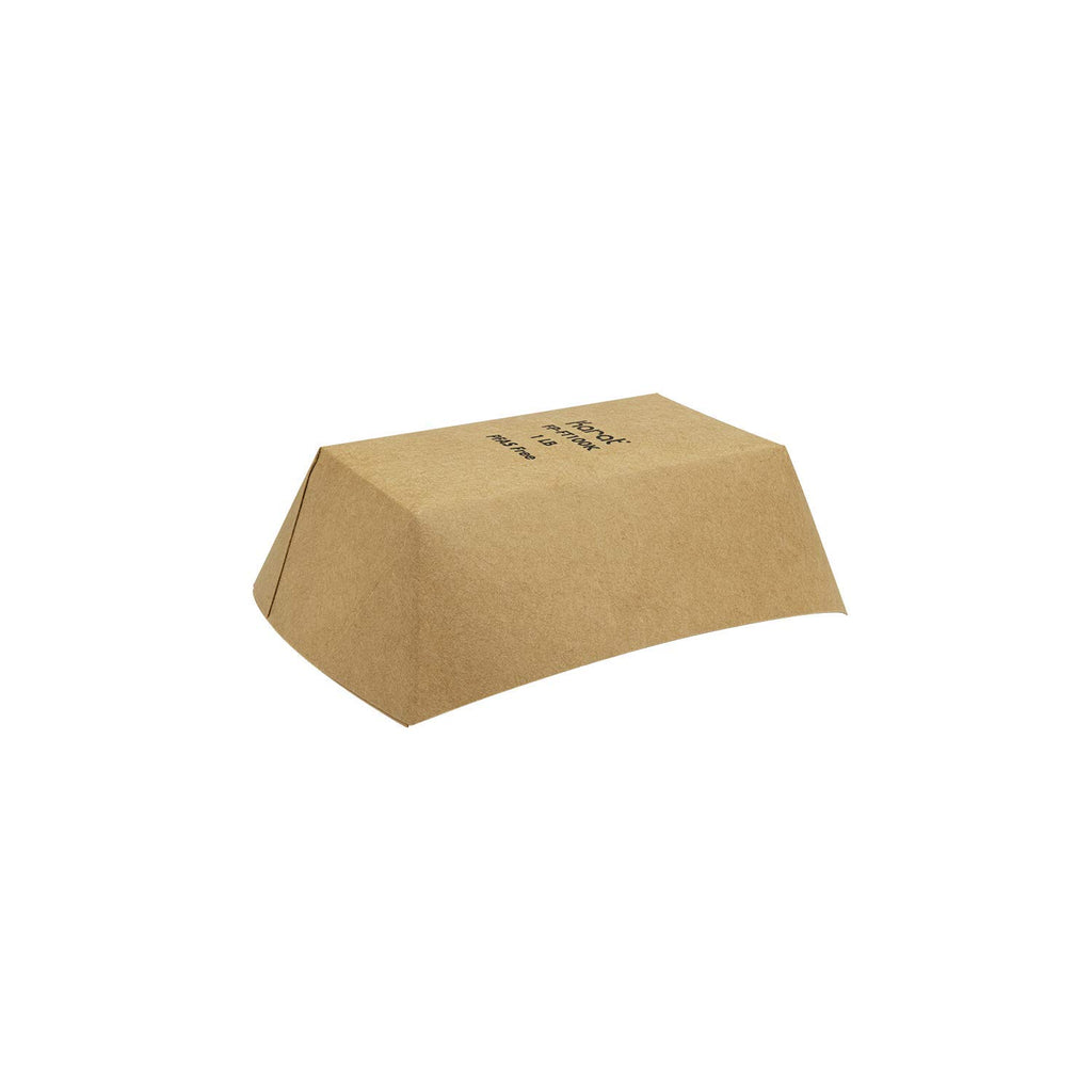 Karat Paper Food Trays Disposable [1 LB - 1,000 ct] Sturdy Food Boats, Leak Resistant | Ideal for Snacks, Nachos and Finger Foods | Kraft