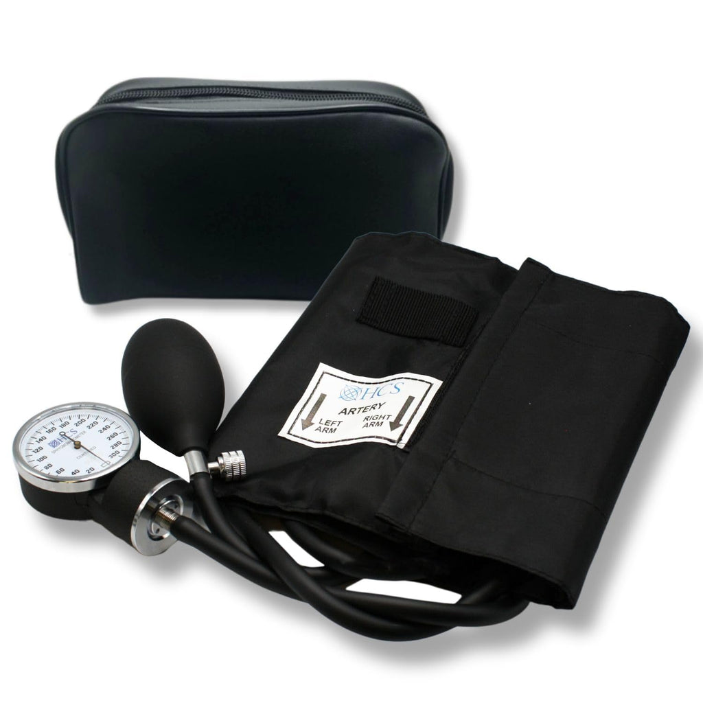 HCS Extra Large Blood Pressure Bracelet, Manual BP Cuff for Adults, Manual Blood Pressure Arm Monitor, Aneroid Sphygmomanometer, Medical Grade, Home Use, Elderly Care,