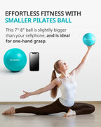 Trideer Pilates Ball 7-8 inch, Small Exercise Therapy Ball for Yoga, Barre, Core Strength, AB Workouts, Physical Therapy