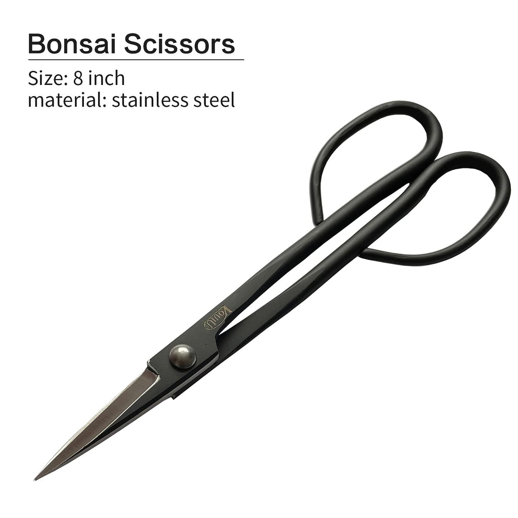 VOUIU 5-Piece Bonsai Tool Set,Knob Cutter,Concave Cutter,Wire Cutter,Jin Pliers,Bonsai Scissors