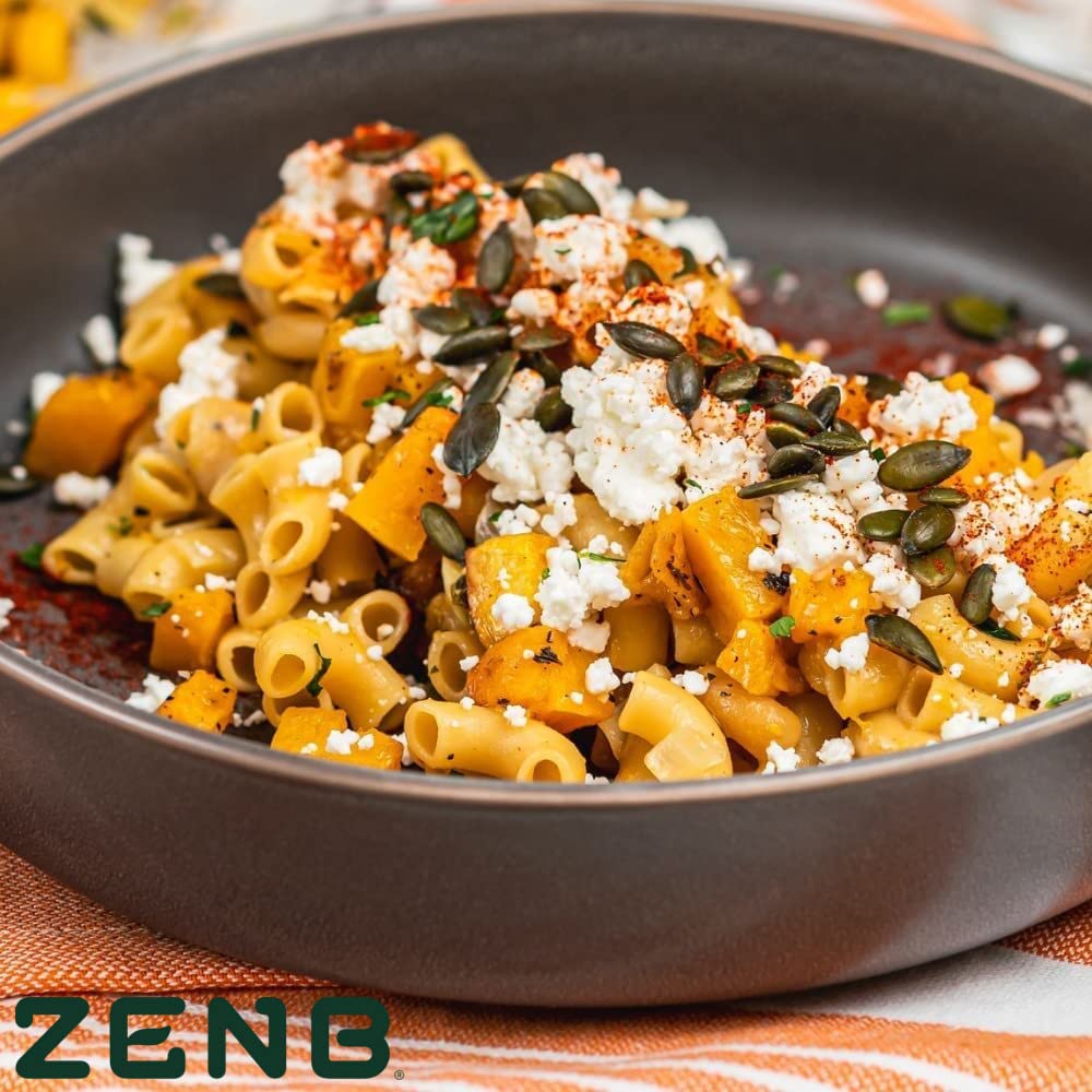 ZENB Plant Based Elbow Pasta - Made From 100% Yellow Peas, Gluten Free, Non-GMO & Vegan, 20g of Protein & 12g of Fiber In Every Serving - (Pack of 3)