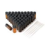 BKMAMLAB 10ml Amber Small Glass Vials 50pcs with Screw Caps(50pcs)