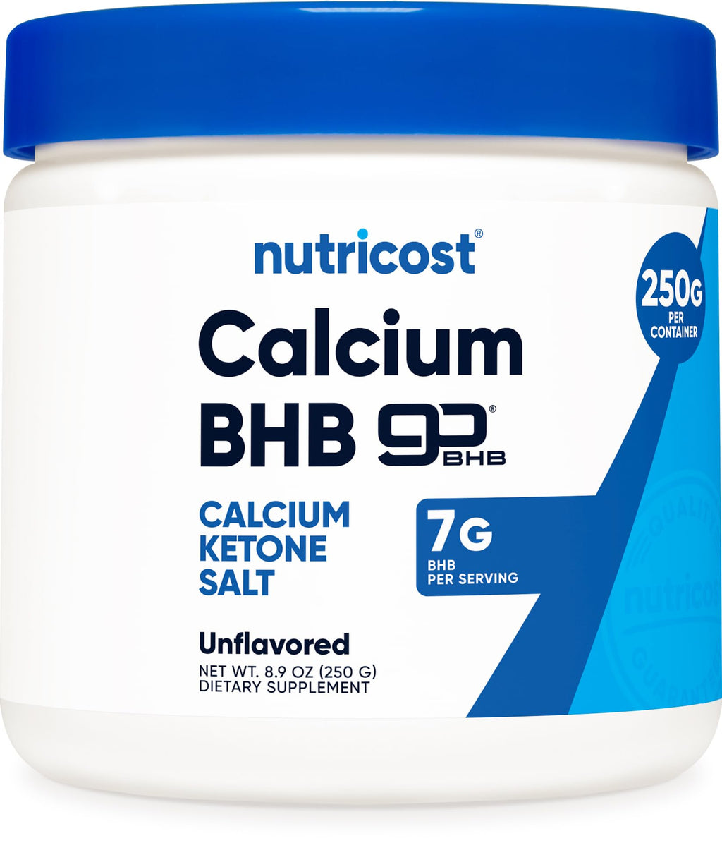Nutricost Calcium BHB (250g) Unflavored, Calcium Ketone Salt, Gluten-Free