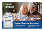 Magnesium Potassium Supplements w/Zinc - 90 Capsules - Magnesium Potassium Zinc for Vascular Health – High Absorption Vegan Supplement for Leg Cramps & Sleep Dr Seinfeld