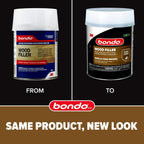 3M Bondo Wood Filler – 30 fl oz, High-Performance Two-Part Formula for Interior and Exterior Wood Repairs, Fast-Curing, Paintable, Stainable