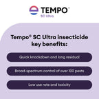 Tempo SC Ultra Insecticide Concentrate 240 ml | Fast-Acting Residual Pest Control | Liquid Indoor/Outdoor Bug Killer | Broad-Spectrum Control for Ants, Spiders, and Other Crawling Insects.