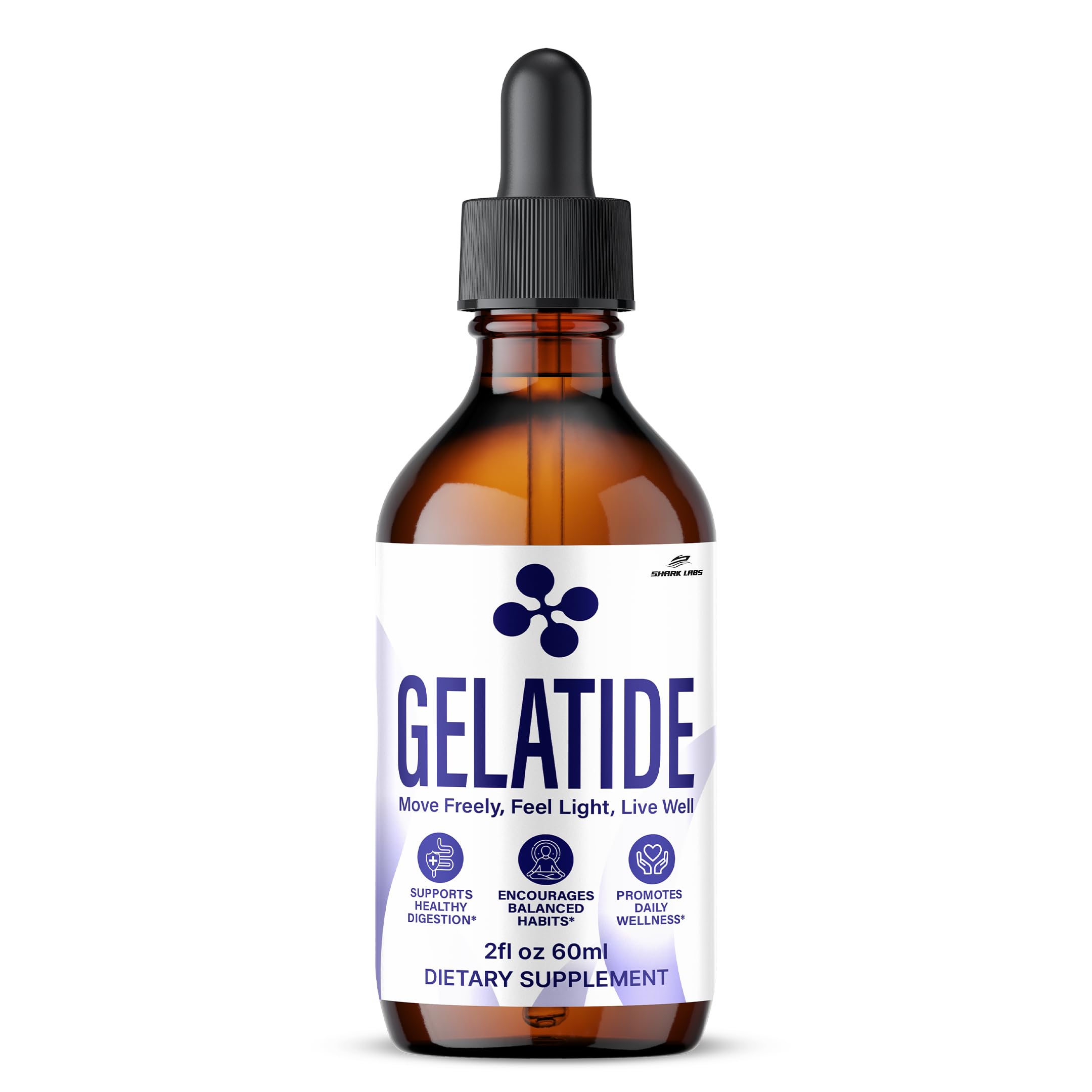 Gelatide Drops, Maximum Potency Supplement, Gela Tide Liquid Extract Advanced Premium Formula, All Natural for Men and Women 60 ML (1)
