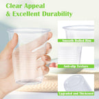 Lamosi 300 Pack 12 oz Clear Plastic Cups, Disposable Cold Drinking Cups