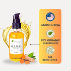 Aspen Kay Naturals Glow - Turmeric & Rosehip Face Oil, Natural & Organic Face Moisturizer with Turmeric, Camellia, Sea Buckthorn and Chamomile - Facial Serum - 2 oz