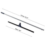 DSV Standard Floor Squeegee for Concrete Floor, 30" Large Squeegee Broom, Heavy Duty Floor Squeegee for Tile with 51.5" Handle for Garage, Deck, Bathroom, Window, Glass