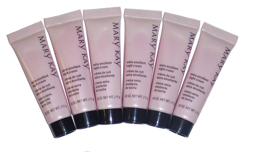 Lot of 6 Mary Kay Extra Emollient Night Cream ~ Travel Size ~ Set / Pack by Chom