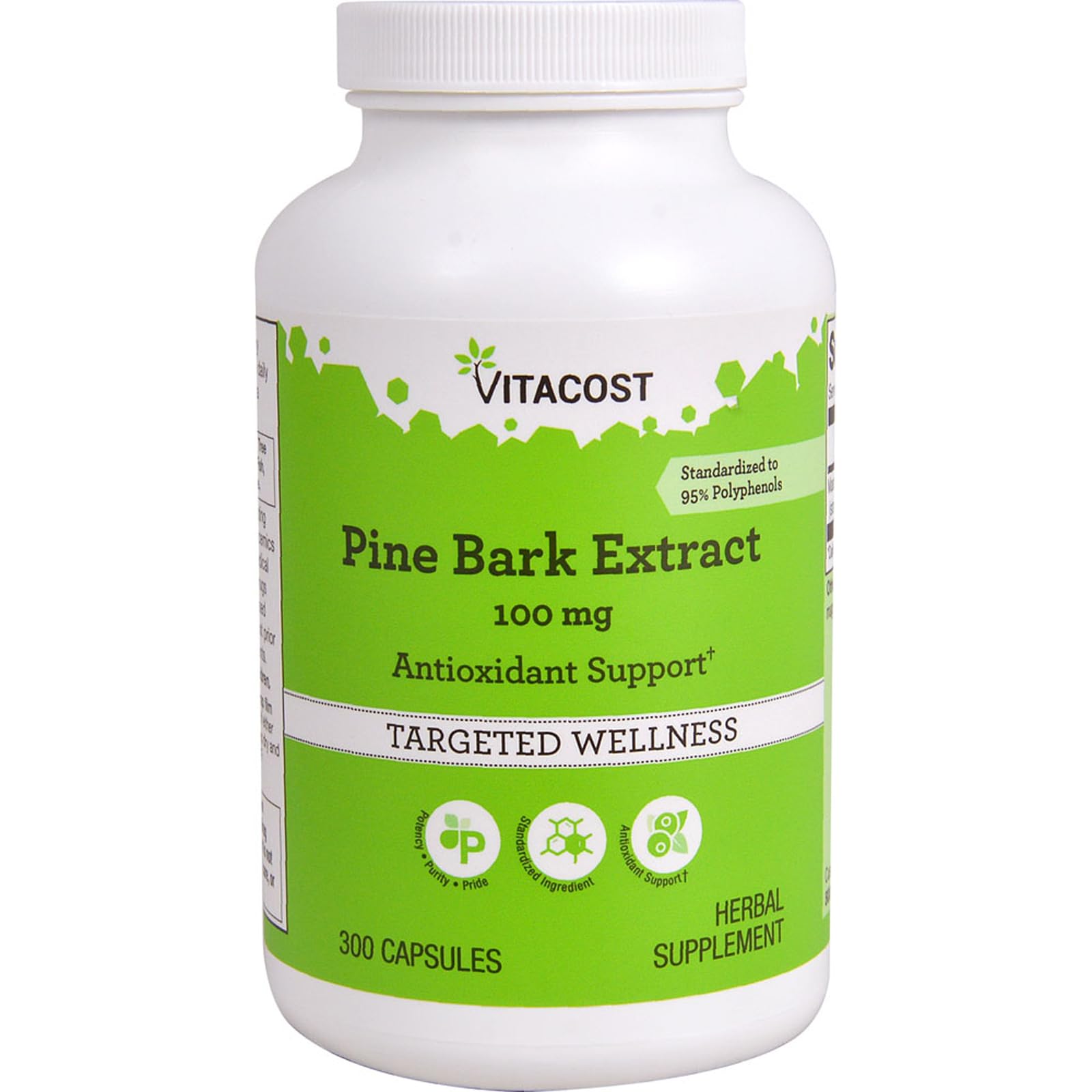 Vitacost Pine Bark Extract, 100 mg, 300 Capsules