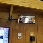 Ampper Acrylic Clip On Security Mirror, Flexible Convex Cubicle Mirror for Personal Safety and Security Desk Rear View Monitors or Anywhere (6.69" x 2.95", Rectangle)