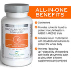 ScienceBased Health MacularProtect Complete – AREDS 2 Eye Health Supplement & Daily Multivitamin – 30+ Nutrients with Lutein & Zeaxanthin – Supports Vision & Whole Body Health – 120 Capsules