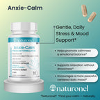 Anxie-Calm – Stress & Mood Support (6 Pack) with Magnesium, GABA, Ashwagandha, Rhodiola, Lemon Balm & Chamomile | Advanced Dietary Supplement Formula | Non-GMO | Made in USA, GMP Certified