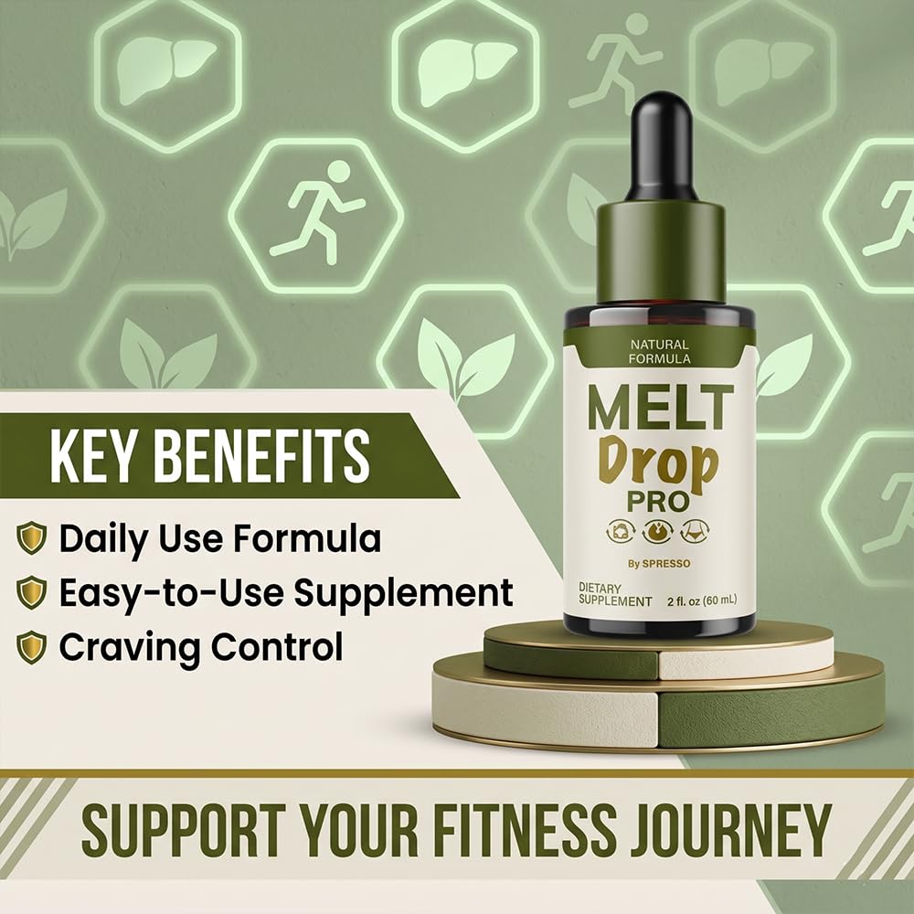 (5 Pack) Melt Drops Pro, Official MeltDrops Pro Liquid Supplement Dropppers with Premium Ingredients, Advanced Formula Loss Support for Overall Health & Wellness Reviews (10oz/300ml)