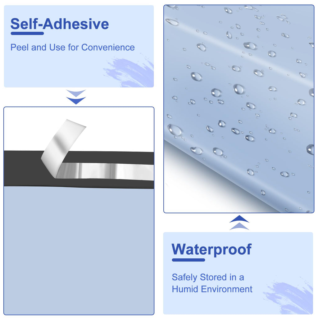 JollyTrip Poly Mailers 14.5x19, Large Poly Mailers 100 Pack, Shipping Mailers with Self Seal Adhesive, Waterproof and Tear-Proof Mailers Poly Bags for Small Business (Light Blue）