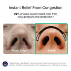 Intake Breathing Nasal Strip Starter Kit (15 Count, Black) - Boost Oxygen Intake, Reduce Snoring, Improve Sleep Quality - Sweat Resistant, Skin Safe Nasal Strips - Extra Strength Snoring Solution