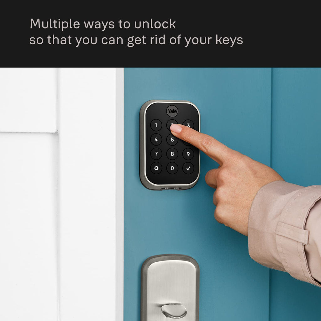 Yale Assure Lock 2 Deadbolt, Lifetime Brass Key-Free Smart Lock with Bluetooth Connected Keypad for Code Entry (No Wi-Fi), YRD430-BLE-P05
