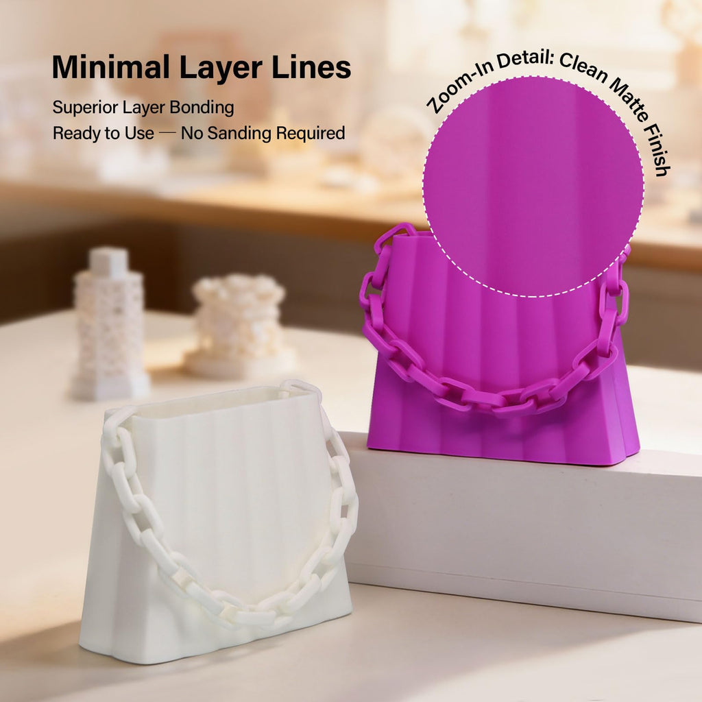 EONO3D Matte TPU Filament 1.75mm, 1kg - Shore 95A Flexible & Durable TPU, Matte Purple, Low-Gloss Matte Finish, Minimal Layer Lines, for Phone Cases, Wearables & Functional Parts