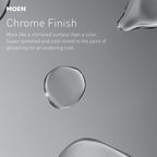 Moen Idora Chrome Two-Handle Centerset Bathroom Sink Faucet with Drain Assembly, 84115