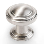POVEFONK 30 Pack Brushed Satin Nickel Kitchen Cabinet Knobs Solid Drawer Knobs Kitchen Cabinet Hardware Zinc Alloy Handles Drawer Knobs Dresser Handles
