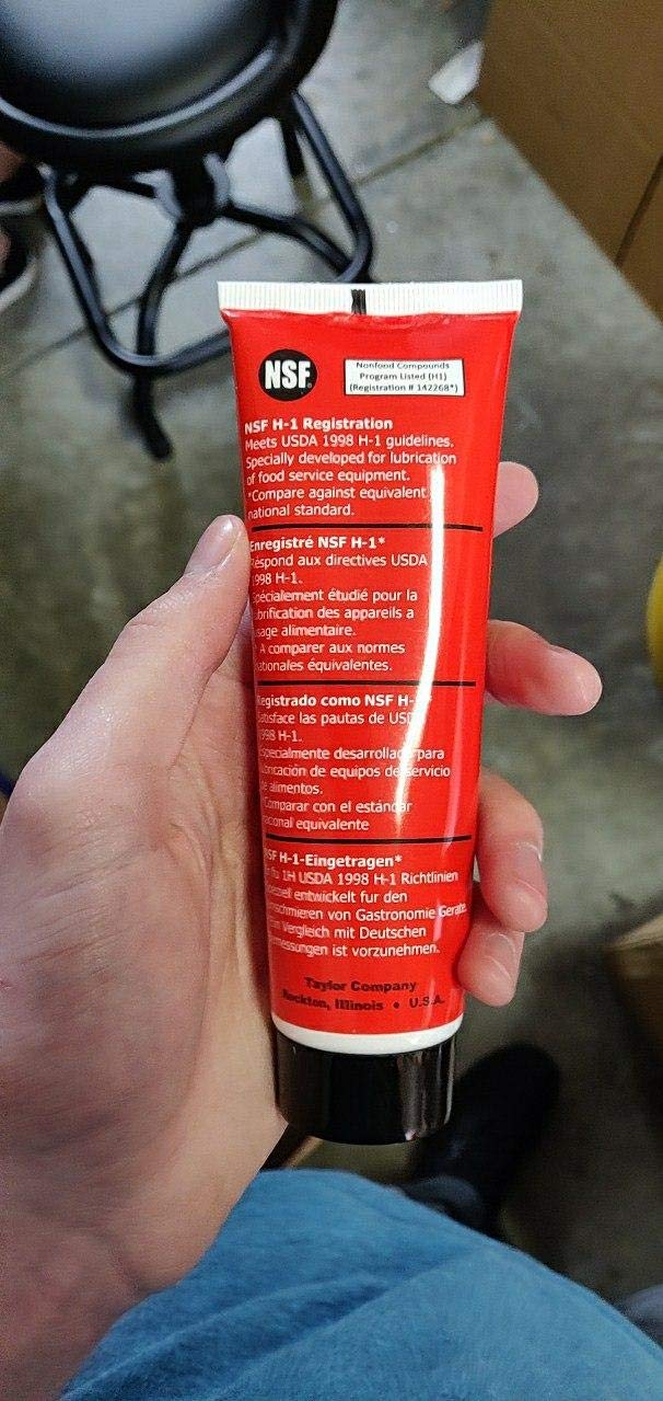 Taylor Red High Performance Food Grade Lubricant 4oz - Heat Treatment Soft Serve Machine Lube - NSF H1 Certified Sanitary Lubricant - Heavy Duty Grease by FryOilSaver Co.