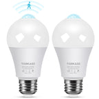 Torkase Motion Sensor Light Bulbs, E26 Dusk to Dawn Activated Security