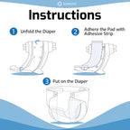 SUNKISS Trustplus Booster Pads 15" x 4", Extra Absorbency for Adult Incontinence Diapers/Underwears, Odor Control, 104 Count (4 Packs of 26)