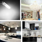 G4 LED Bulb 2W Equivalent to 20W T3 JC Type Bi-Pin G4 Base Halogen Bulb, AC/DC 12V Daylight White 6000K G4 Bulb for Under Cabinet Light, Ceiling Light, RV, Boats, Outdoor Landscape Lighting (10 Pack)