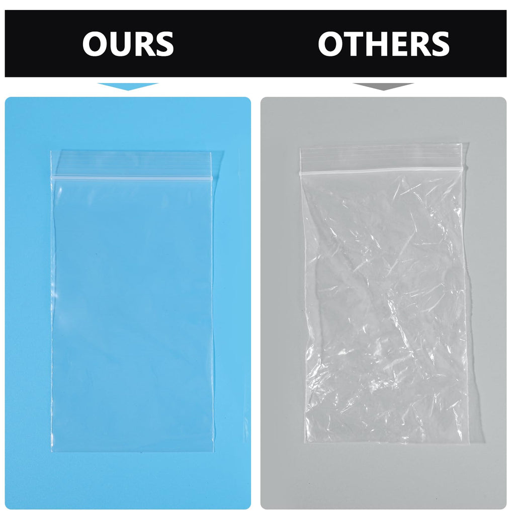 500 Count 3 x 5 Inch Clear Resealable Plastic Bags, 2 Mil