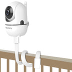 HelloBaby Baby Monitor Mount for HB6550/ Pro/ HB6550Plus/ HB6560/ HB65/ HB6240/ HB6339/ HB6351, 20 Inch Flexible Arm Bracket, Sturdy Camera Holder Attaches to Crib Cot Shelves, No Tools or Wall Damage
