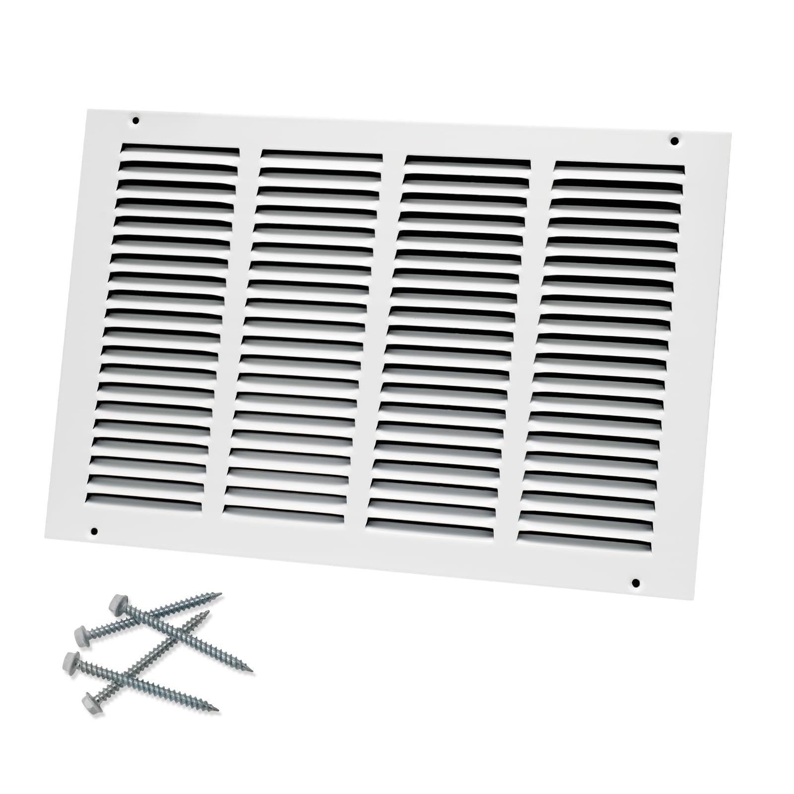 Howeall 16"W x 10"H [Duct Opening Size] Steel Return Air Grille, Air Return Vent Cover for Ceiling and Sidewall - HVAC Air Vent Covers - [Outer Dimensions: 17.75"W x 11.75"H]
