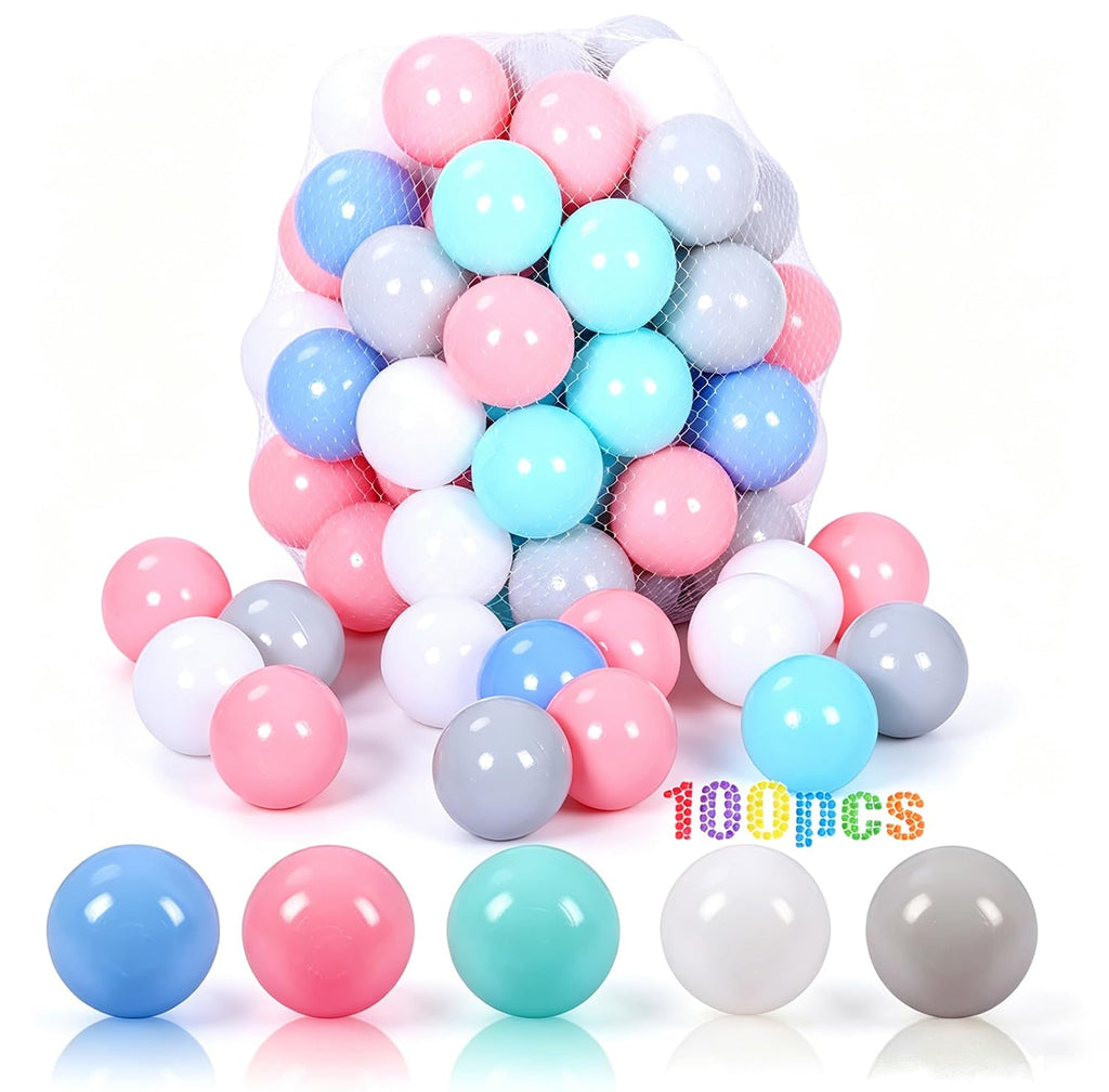 LANGXUN Plastic Ball Pit Balls for Baby Toddler Kids