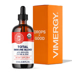 Vimergy USDA Organic Total Immune Blend* Liquid Supplement, 57 Servings Fast-Absorbing Immune Support – All-Season, Zinc, Thyme and Mullein Drops Non-GMO, Vegan, Immunity Support for Adults (115 mL)