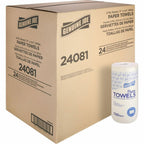 Genuine Joe Household Paper Towels, 2-Ply, 11" x 4.4", 200 Sheets/Roll (Pack of 24)