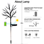 IUEECEN Solar Garden Lights Waterproof, Sola Lights Outdoor Decorative 4Pack,80Led Solar Powered Flowers Garden Decor,Fairy Lights for Yard,Pathway,Outside Decorations,Gardening Gifts for Women Mom