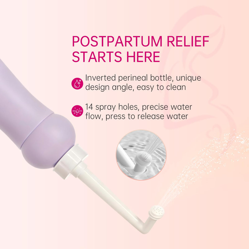 FAYUNDRA Postpartum Essentials Kit for Labor & Delivery, Postpartum Kit with Cooling Spray, 4 Disposable Postpartum Underwears, 8 Postpartum Pads, 2 Hot & Cold Packs, 30 Pad Liners, Peri Bottle (6)