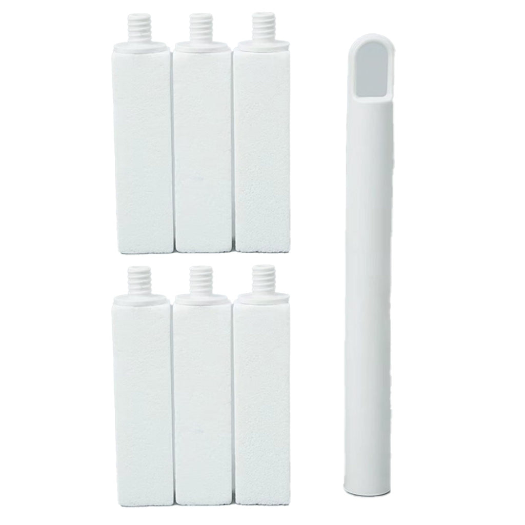 Simple Life Pumice Stone Toilet Bowl Cleaner | Long Handle & Eco-friendly Screw-on Pumice Stones | Scouring Stick for Toilet Cleaning, Stain Removal on Toilets, Grills, Tiles, Grout & Pools | 6 Pack