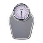 Salter Pro-Helix Professional Oversized Bathroom Scale with Grey Vinyl Anti-Slip Bath Mat, 400 LB Capacity, Analog Scale, 18.25 x 13.0 inch, Grey