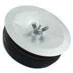 HARSKIYER 5 Inch Sewer Cleanout Cap, Durable Mechanical Test Plug Metal Sewer Drain Cover, Sewage Pipe Cap with Wing Nut for Pipes, Sinks, Pools