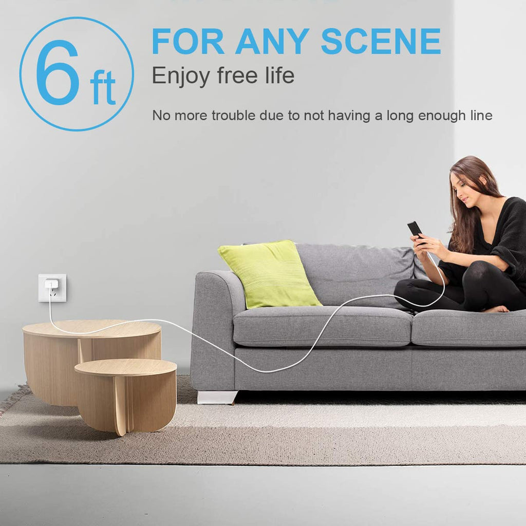iPhone Charger Fast Charging 3+3Pack 20W USB C Charger with Lightning Cable