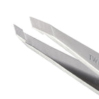 Tweezerman Stainless Steel Slant Tweezer for Eyebrows Silver