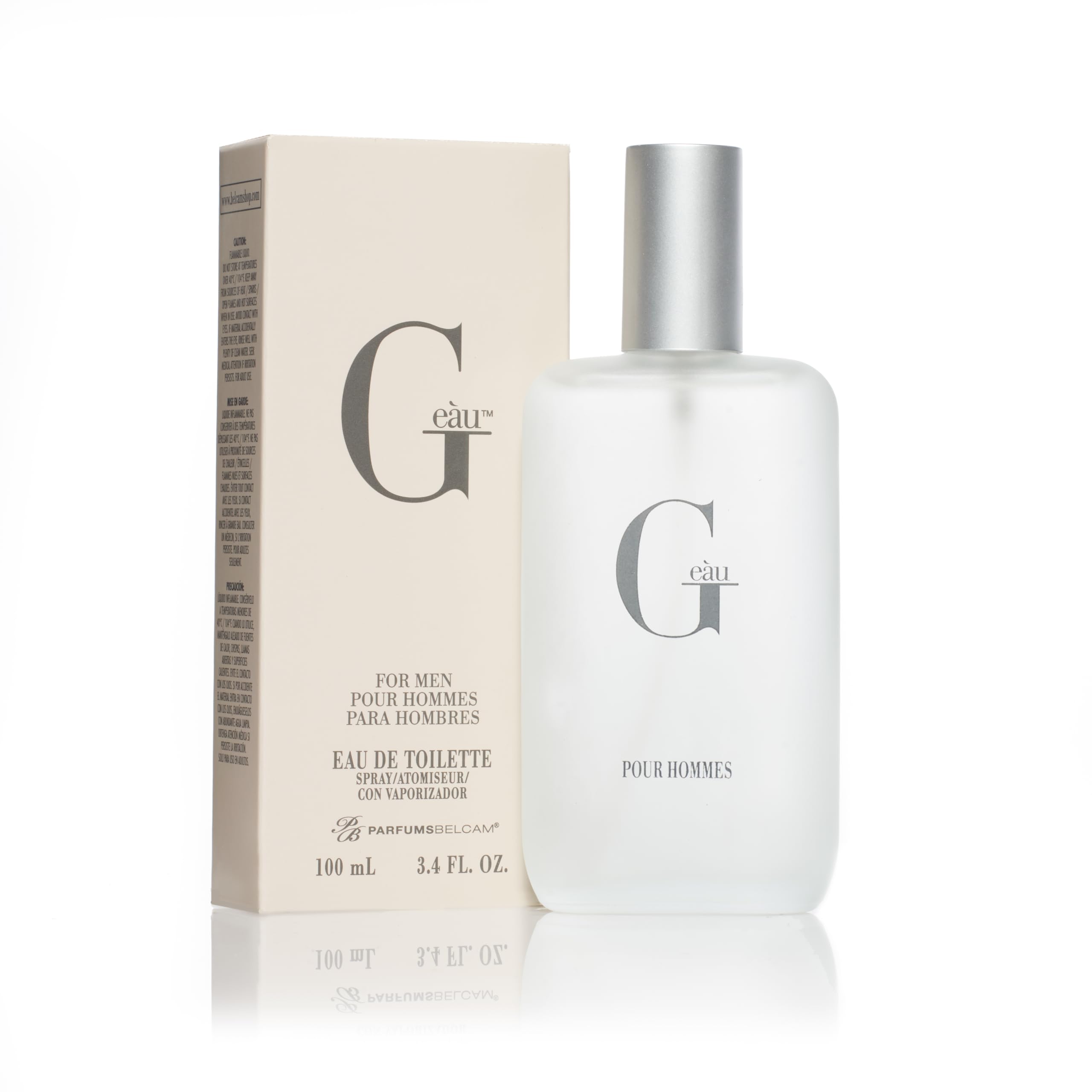 PB ParfumsBelcam G e��u Eau de Toilette Perfume Spray for Men - 3.4 Fl Oz Affordable Long Lasting Cologne, Modern Masculine Scent with Woody Citrus Fragrance Made with Premium Oils for All Day Use