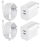 iPhone 18 Duo 17 16 Charger Fast Charging 10 FT Long iPhone USB C Charger