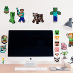 RoomMates RMK5366SCS Minecraft Characters Peel and Stick Wall Decals (Pack of 4)