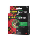 3M Scotch Double-Sided Carpet Tape 1.3 in x 40 ft – Heavy Duty Indoor/Outdoor Rug Gripper for Hardwood, Vinyl, Tile & Concrete Floors – Non-Slip Adhesive for Area Rugs and Mats - 4 Pack