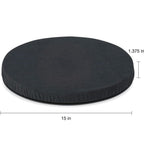 HealthSmart 360 Degree Swivel Seat Cushion, Chair Assist for Elderly, Swivel Seat Cushion for Car, Twisting Disc, Black, 15 Inches in Diameter
