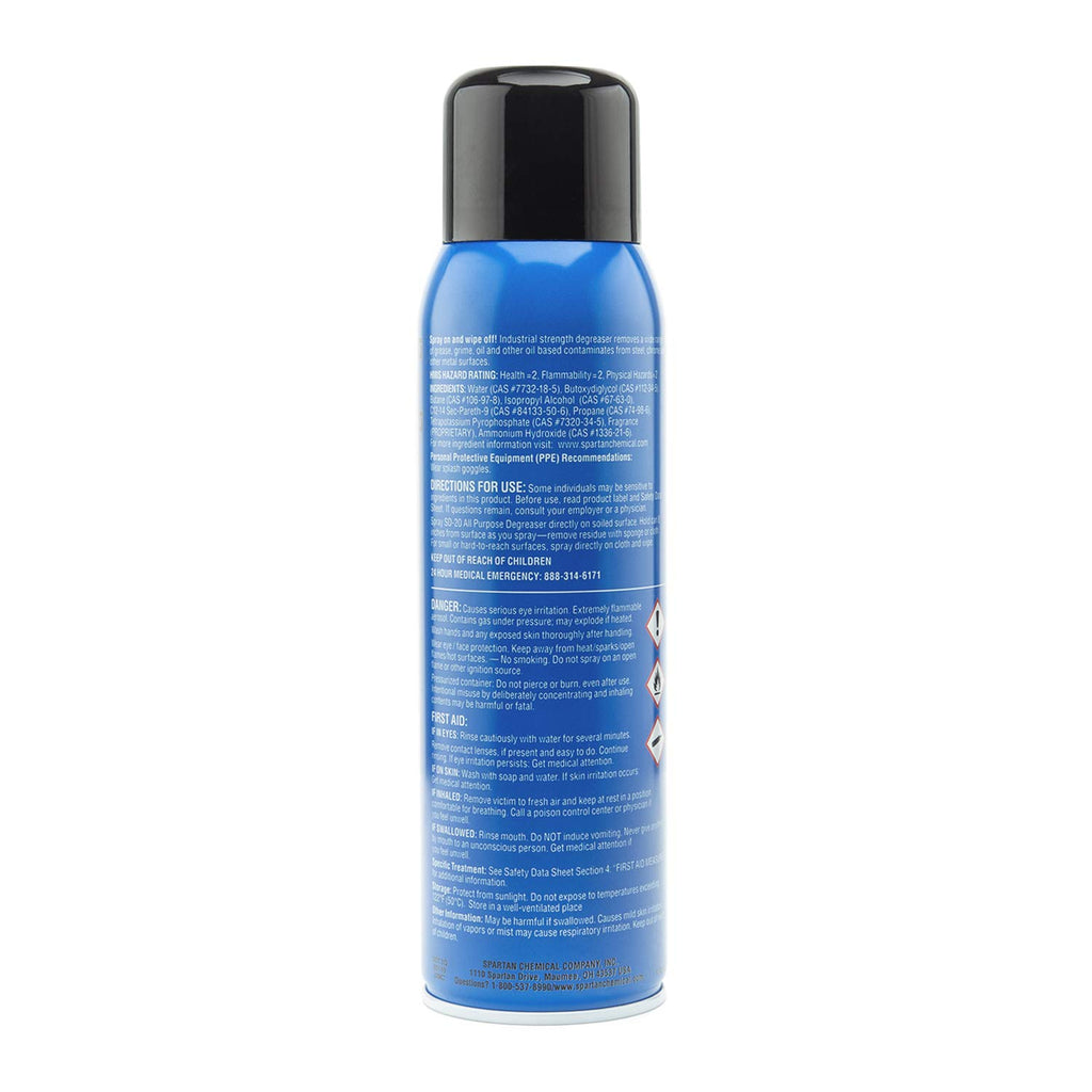 Spartan SD-20 Multipurpose Degreaser Aerosol 1 LB 2-oz
